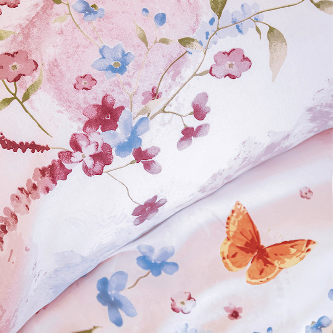 Gwen Çift Kişilik Ranforce Nevresim Takımı Açık Pudra (4 Parça)