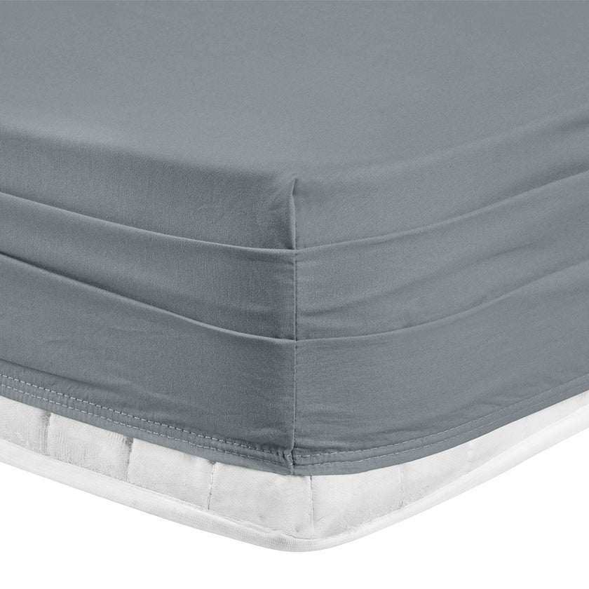 Infinity Çift Kişilik Poplin Nevresim Takımı Gri (6 Parça)