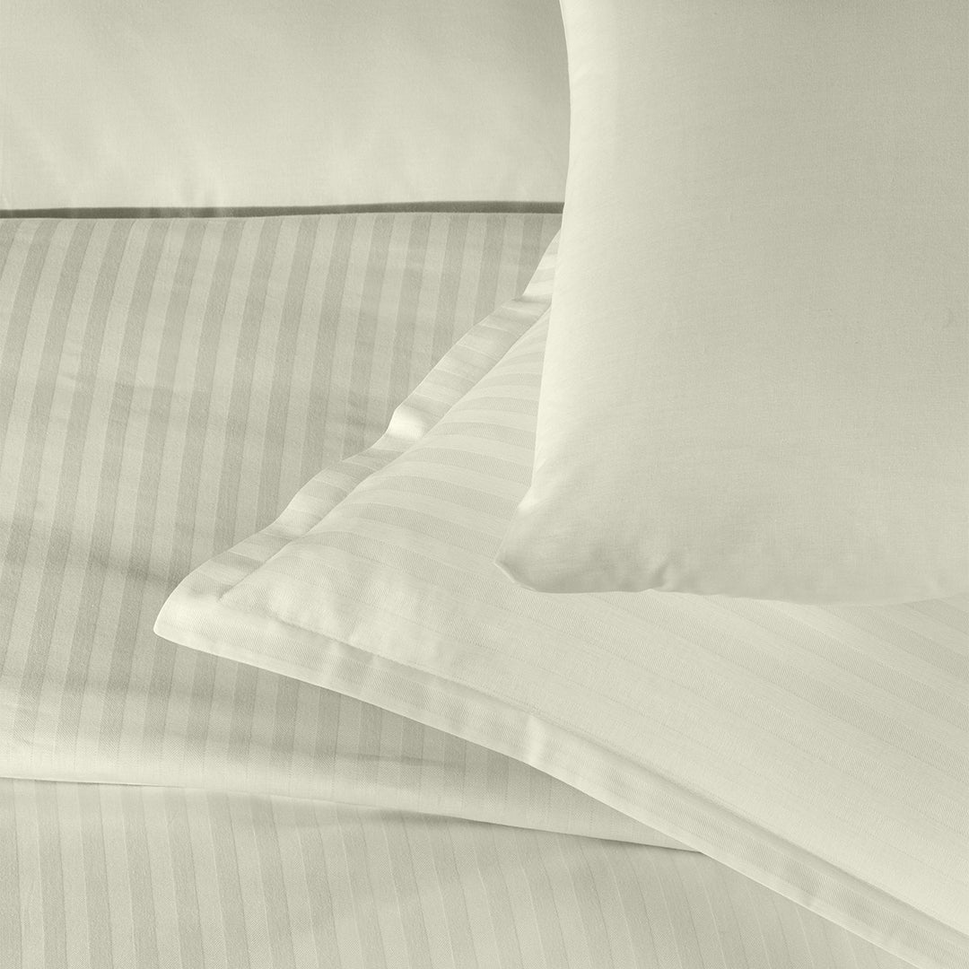 Infinity Single Poplin Duvet Cover Set Ecru (4 Piece)