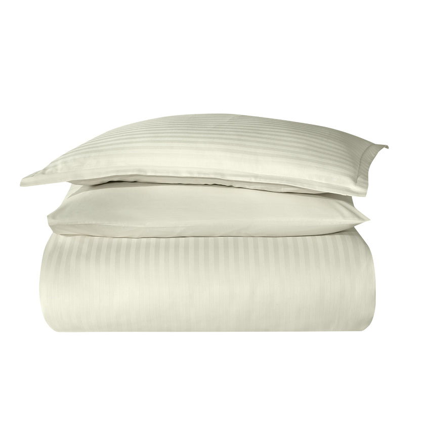 Infinity Single Poplin Duvet Cover Set Ecru (4 Piece)