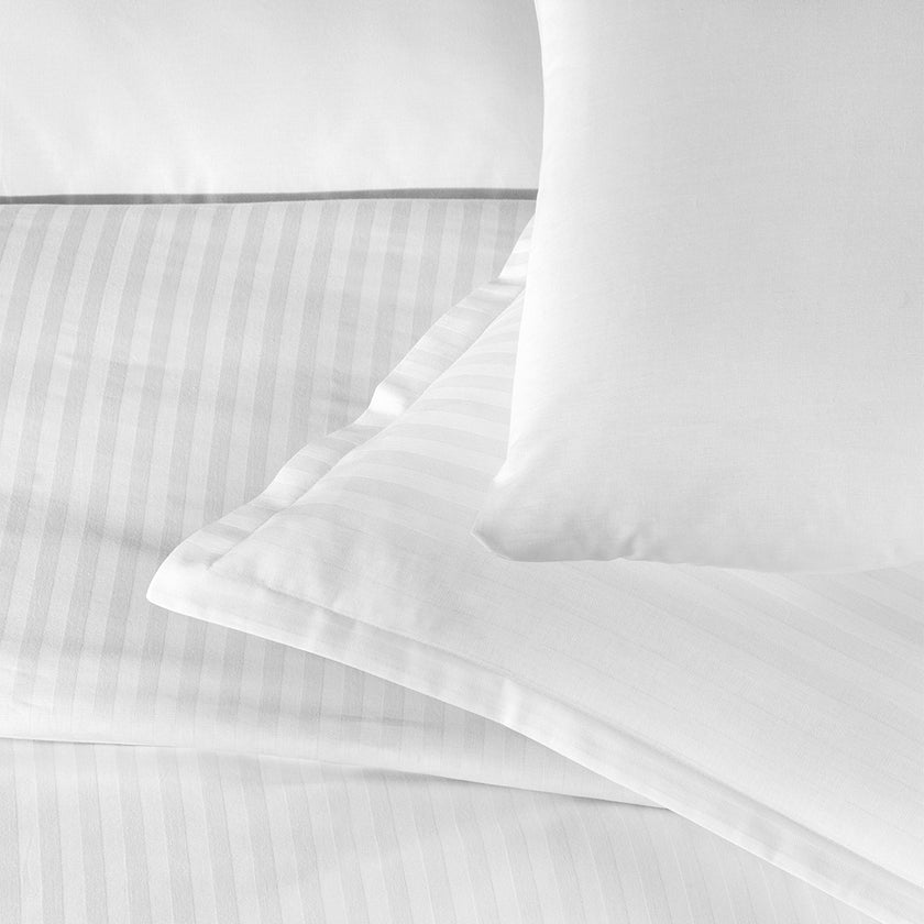 Infinity Double Poplin Duvet Cover Set White (6 Pieces)