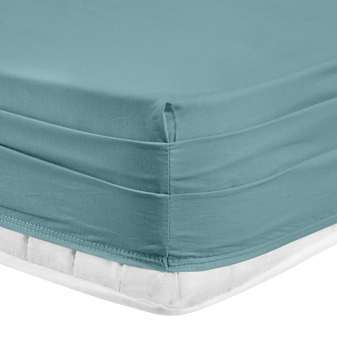 Infinity Single Poplin Duvet Cover Set Mint (4 Pieces)