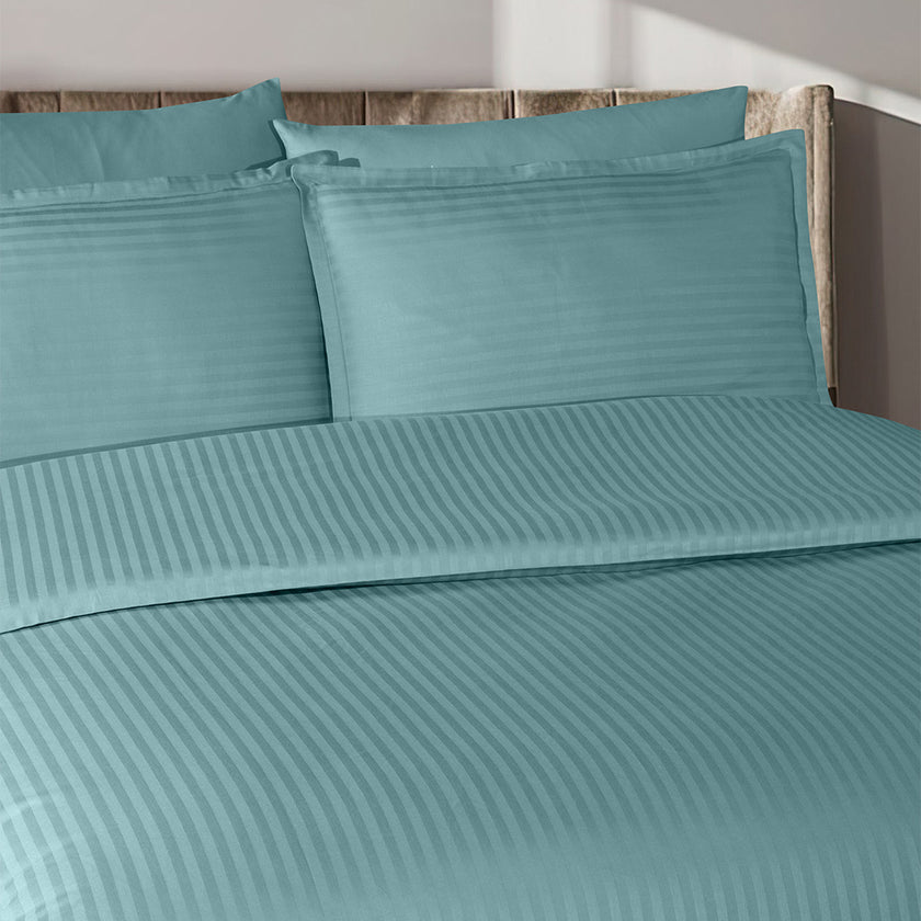 Infinity Double Poplin Duvet Cover Set Mint (6 Pieces)