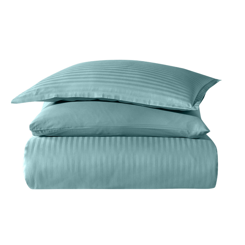 Infinity Double Poplin Duvet Cover Set Mint (6 Pieces)