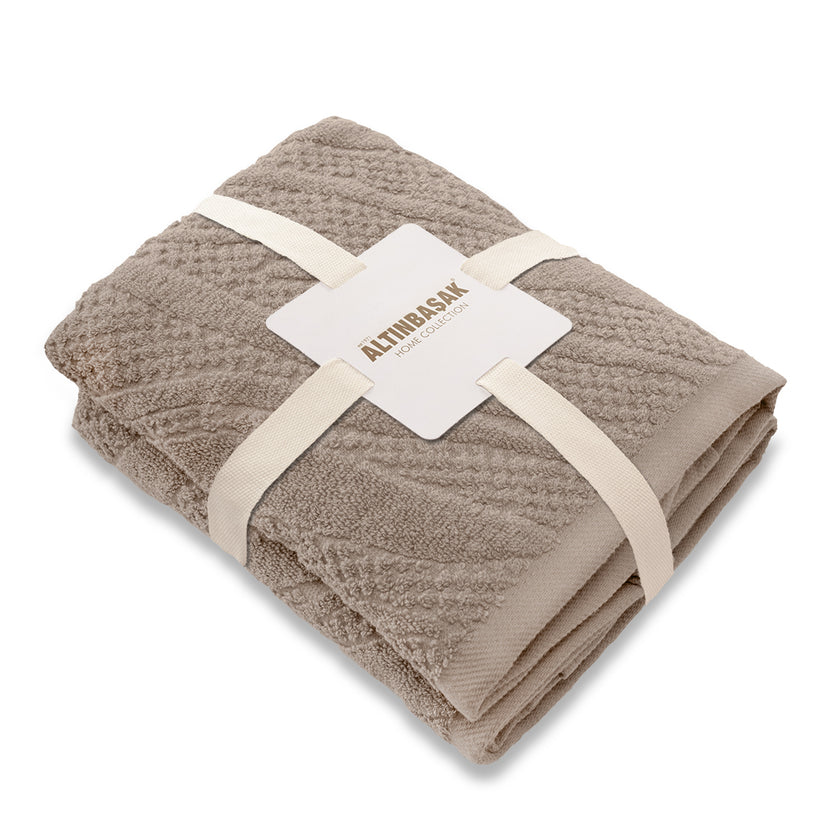 طقم مناشف يد 2 قطع %100 قطن