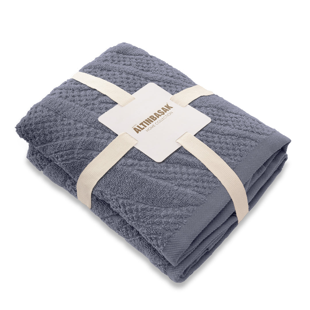 طقم مناشف يد 2 قطع %100 قطن