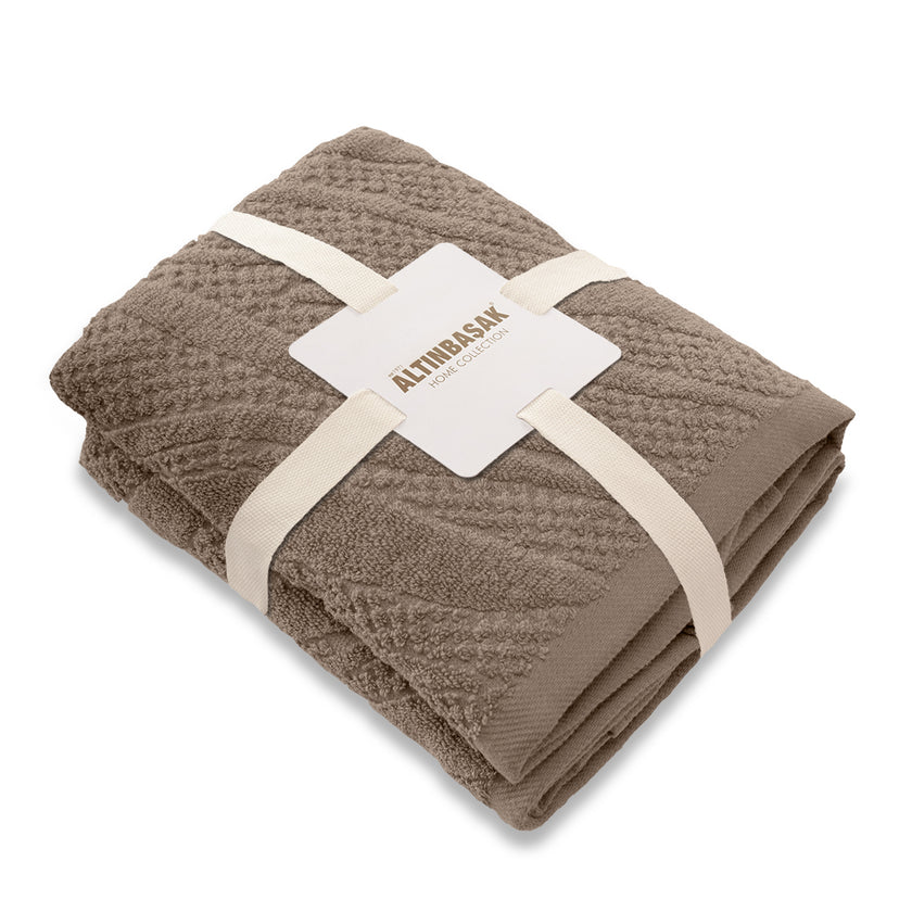 طقم مناشف يد 2 قطع %100 قطن