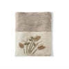 Льняное полотенце для рук с вышивкой бамбука