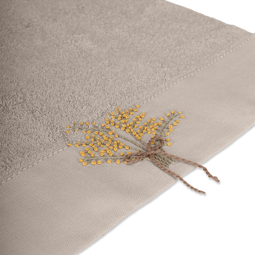 Laurel Bamboo Вышитое полотенце для рук