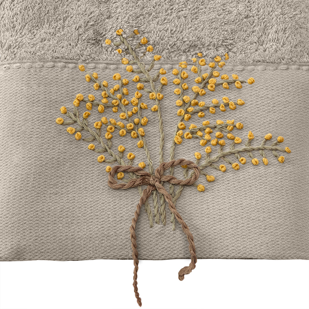 Laurel Bamboo Вышитое полотенце для рук