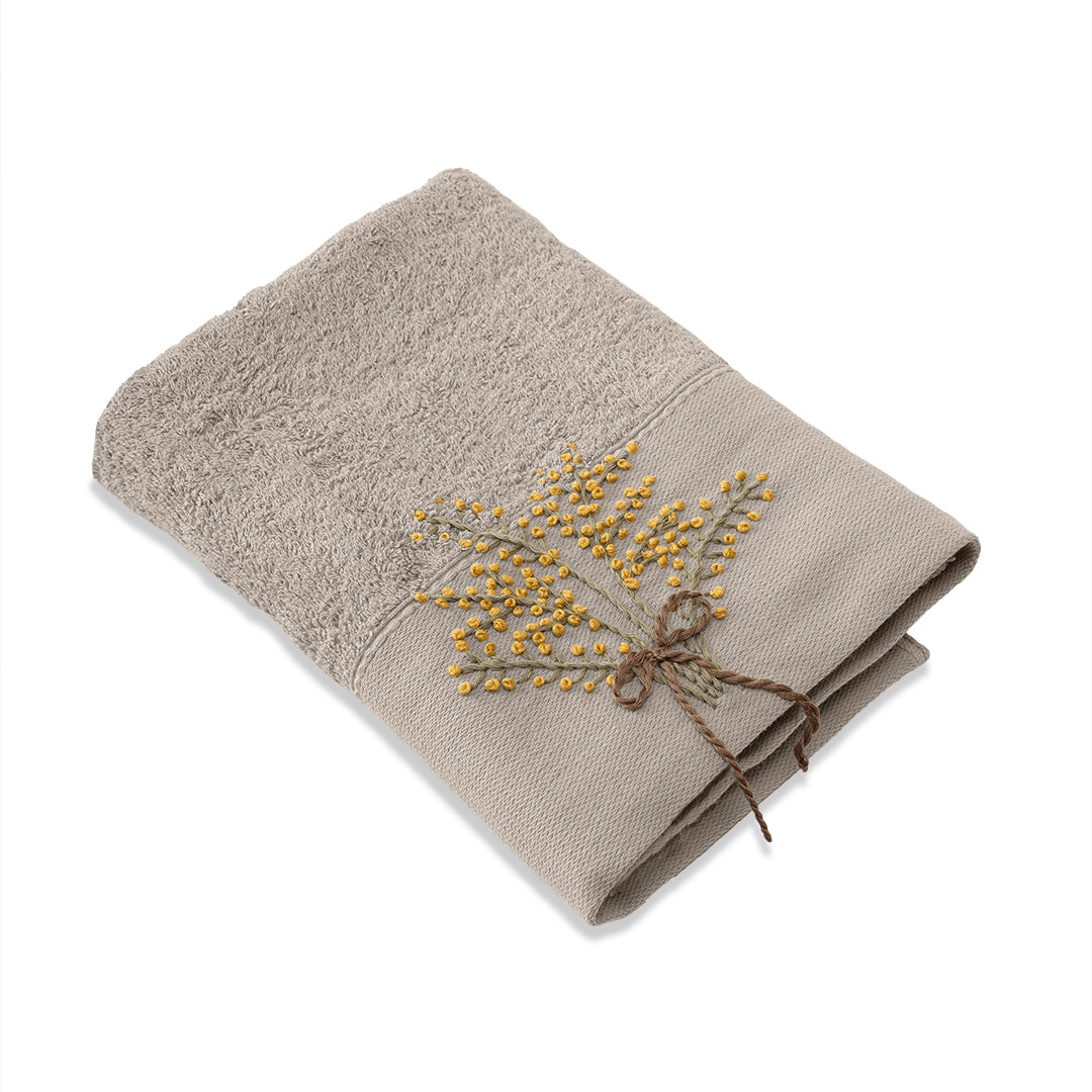 Laurel Bamboo Вышитое полотенце для рук