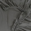 Linestyle King Size %100 Pamuk Saten Lastikli Çarşaf 200x200+35 cm Antrasit