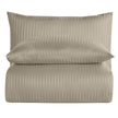 Linestyle Double %100 Cotton Sateen (90 TC) Duvet Cover Set Beige (3 Pieces)