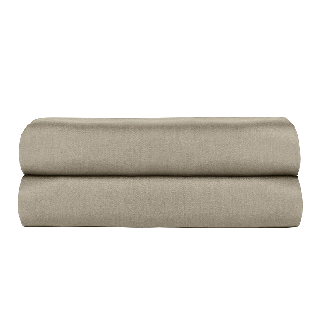 Linestyle Çift Kişilik %100 Pamuk Saten Lastikli Çarşaf 160x200+35 cm Bej
