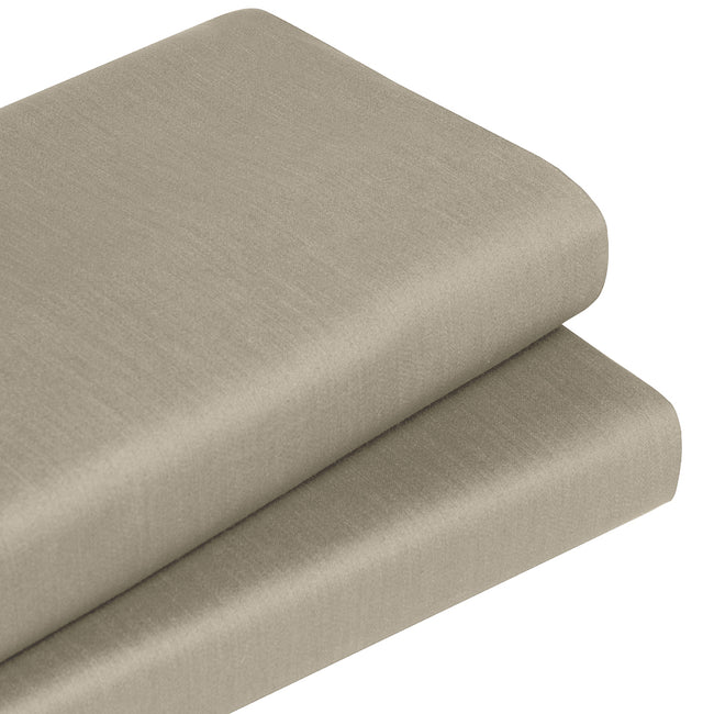 شراشف فردية من ساتان قطن 100% مطاطية 120x200+35 سم بيج