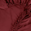 Linestyle Çift Kişilik %100 Pamuk Saten Lastikli Çarşaf 160x200+35 cm Bordo
