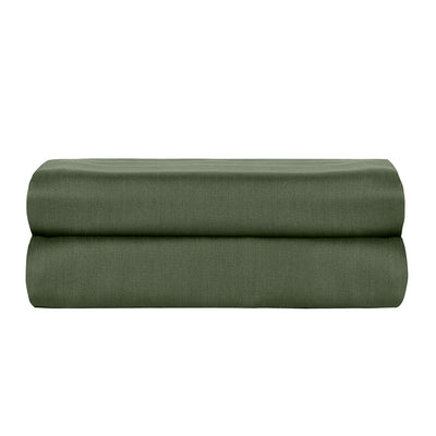 Linestyle Çift Kişilik %100 Pamuk Saten Lastikli Çarşaf 160x200+35 cm Haki