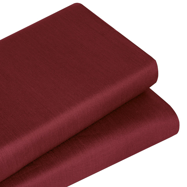 Linestyle Çift Kişilik %100 Pamuk Saten Lastikli Çarşaf 160x200+35 cm Bordo