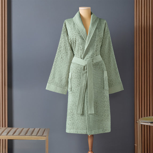 Lisse Bambu Unisex Bornoz Adaçayı Yeşili