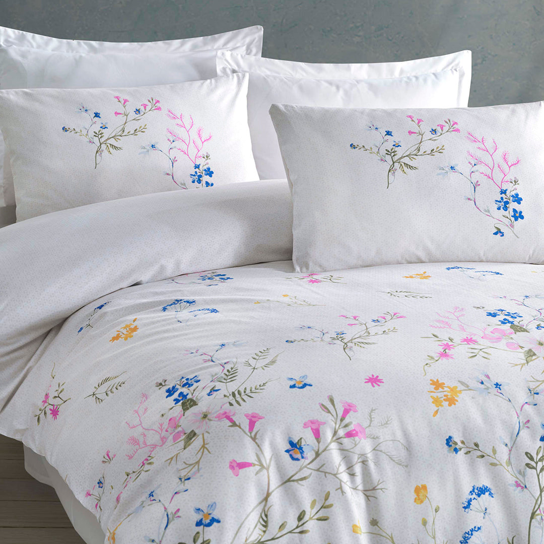 Lumi Double Ranforce Duvet Cover Set White (4 Pieces)