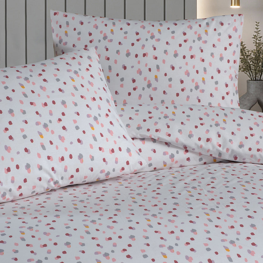 Lunares King Size Ranforce Nevresim Seti Lila (3 Parça)