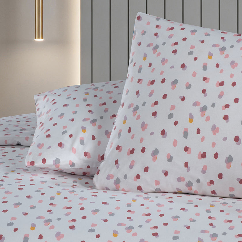 Lunares Single %100 Cotton Ranforce Duvet Cover Set Lilac (2 Pieces)
