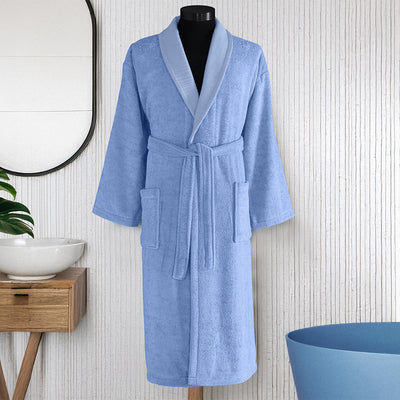 Mais %100 Pamuk Bornoz Mavi 2XL