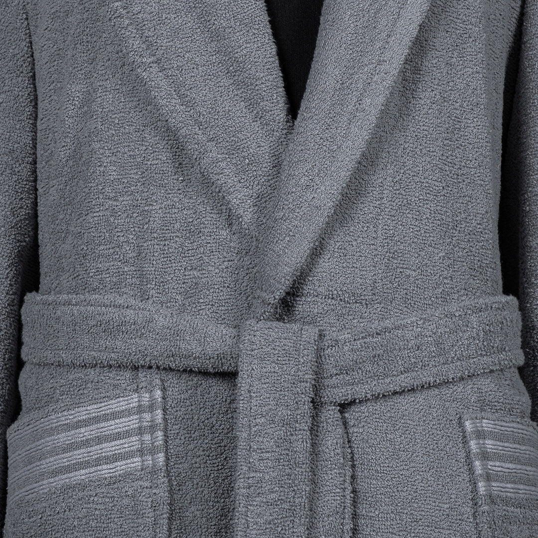 Марк Большой размер Унисекс Халат Серый