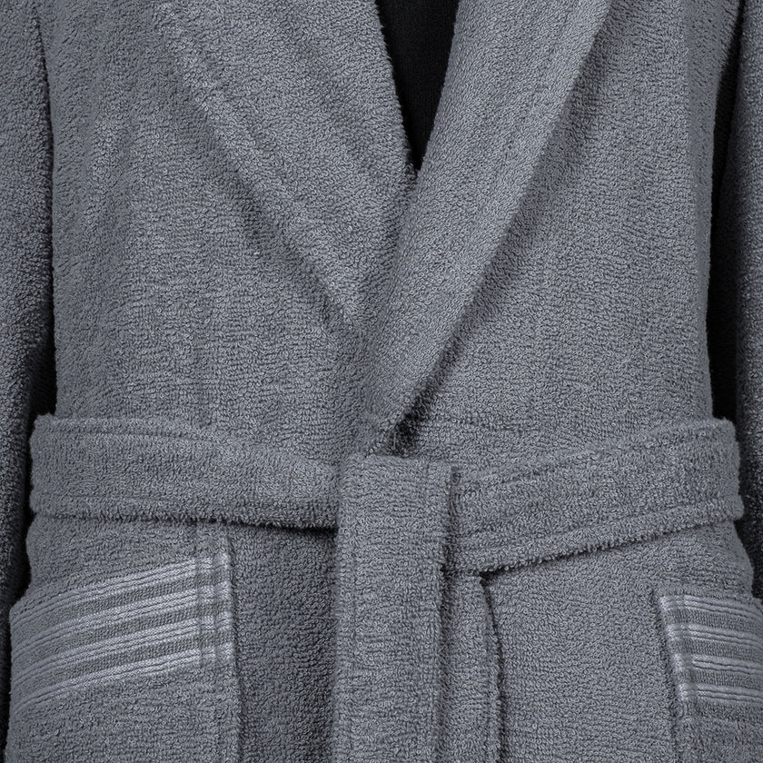 Марк Большой размер Унисекс Халат Серый