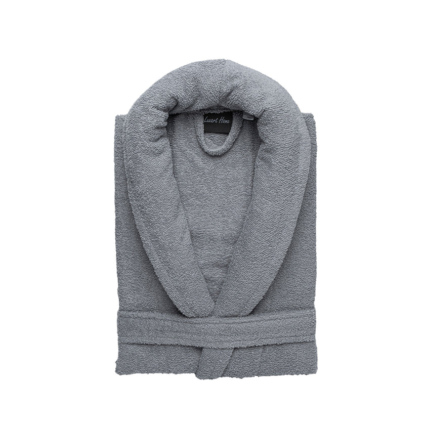 Марк Большой размер Унисекс Халат Серый