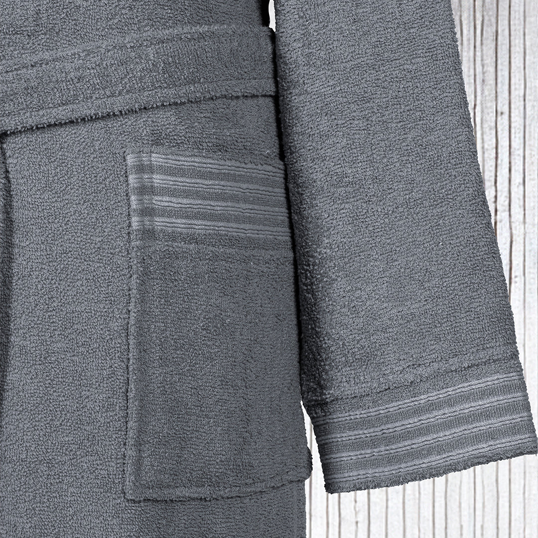 Марк Большой размер Унисекс Халат Серый