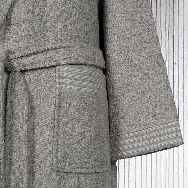 Mark Büyük Beden Unisex Bornoz Bej