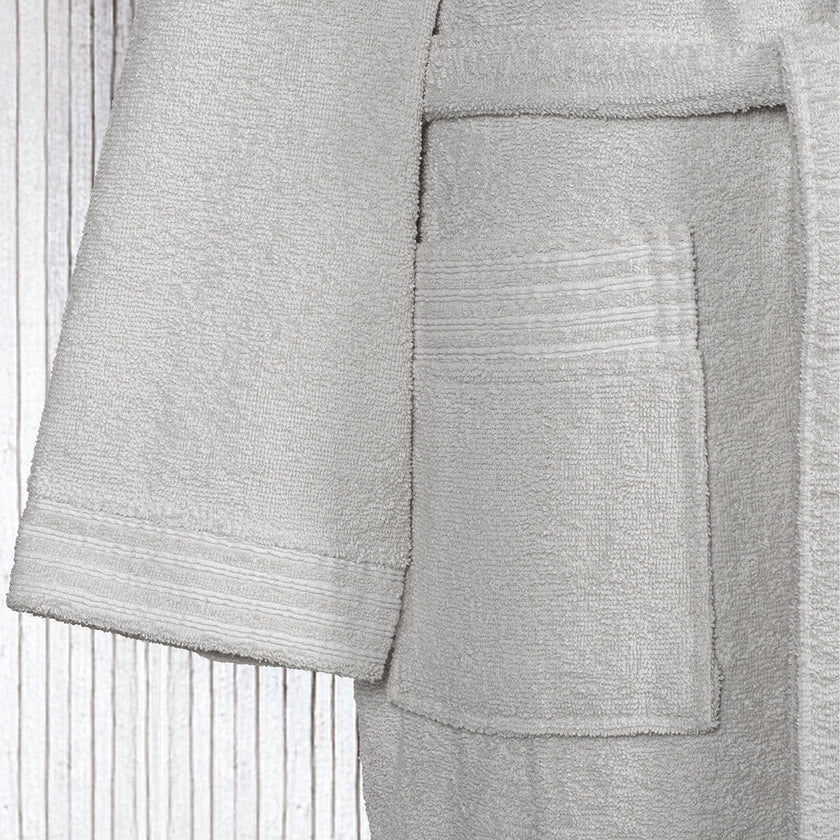 Mark Plus Size Unisex Bathrobe Grey