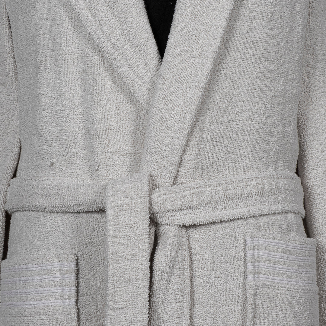 Mark Plus Size Unisex Bathrobe Grey