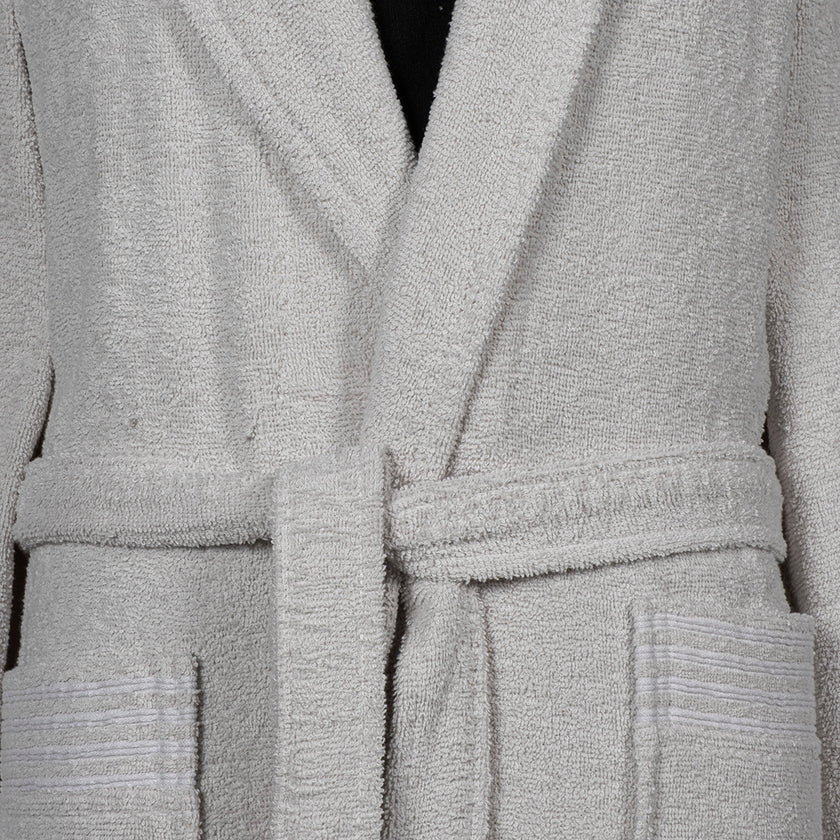 Mark Plus Size Unisex Bathrobe Grey