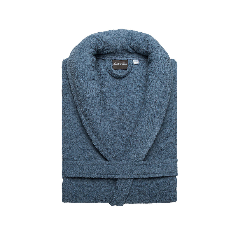 Халат унисекс Mark большого размера, синий