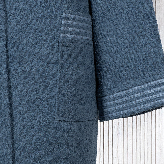 Mark Büyük Beden Unisex Bornoz Mavi