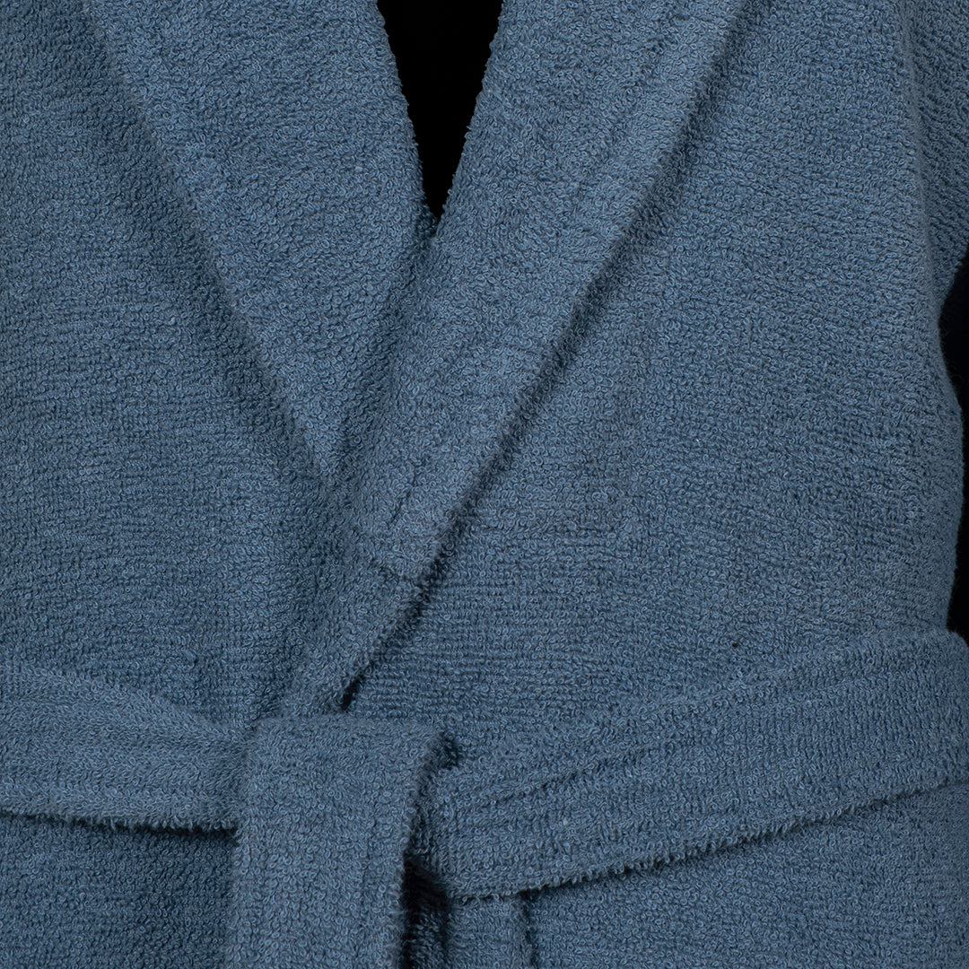 Mark Büyük Beden Unisex Bornoz Mavi