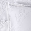Minna Jacquard Satin Double Duvet Cover Set Light Gray (6 Pieces)