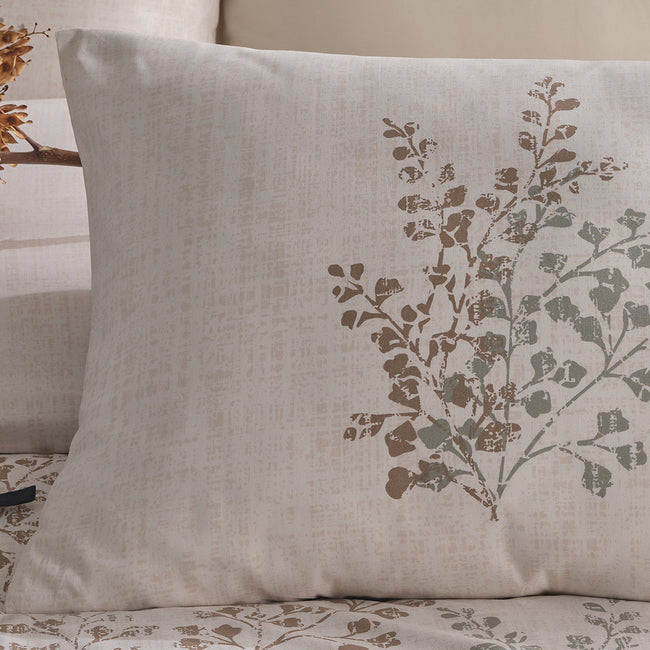 Nefha Çift Kişilik Ranforce Nevresim Takımı Bej (4 Parça)