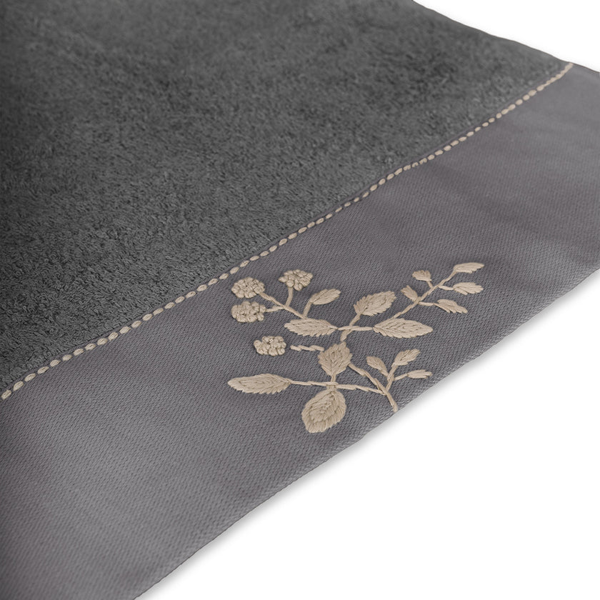 Noble Bamboo Embroidered Hand Towel