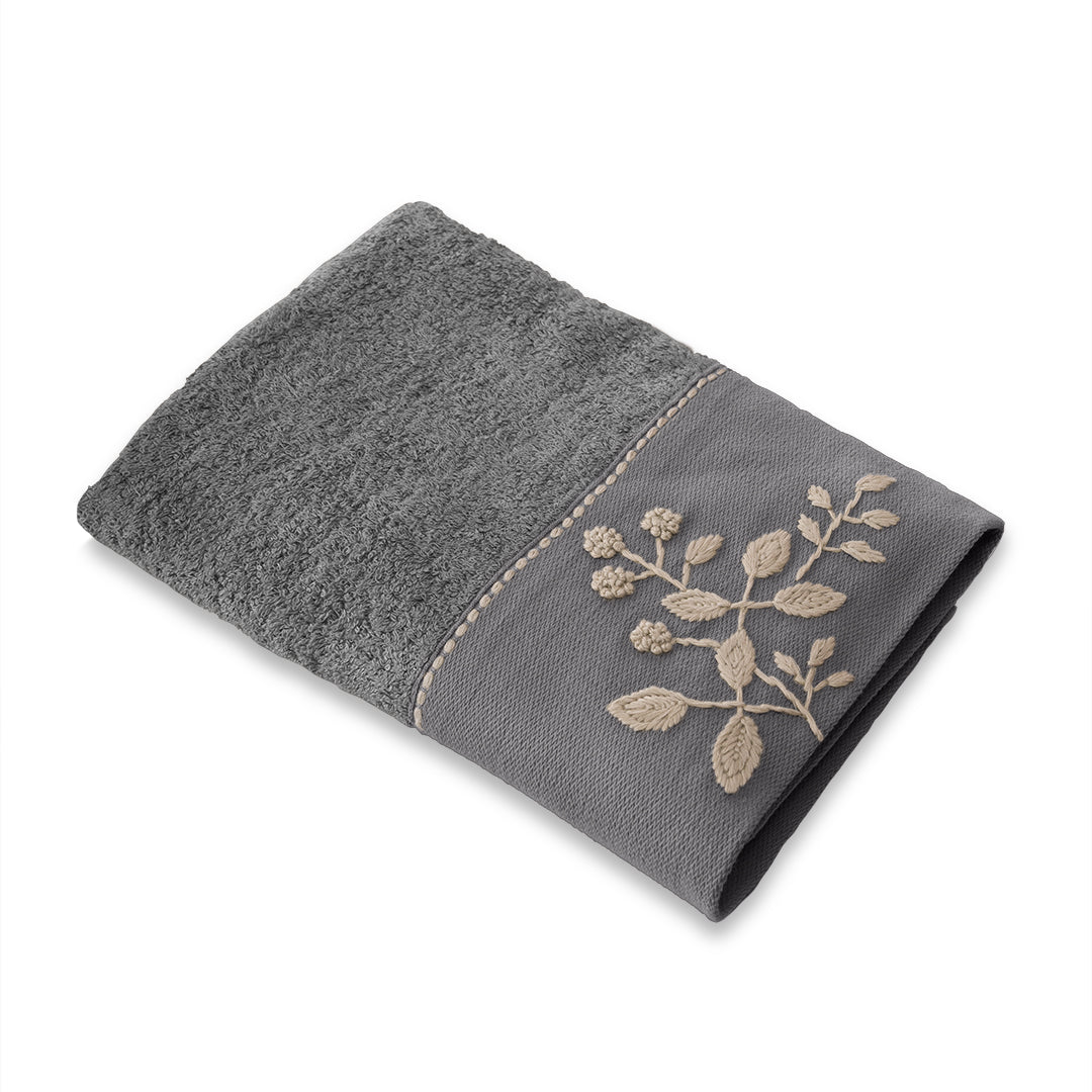 Noble Bamboo Embroidered Hand Towel