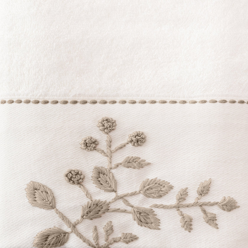 Noble Bambu Nakışlı El Havlusu