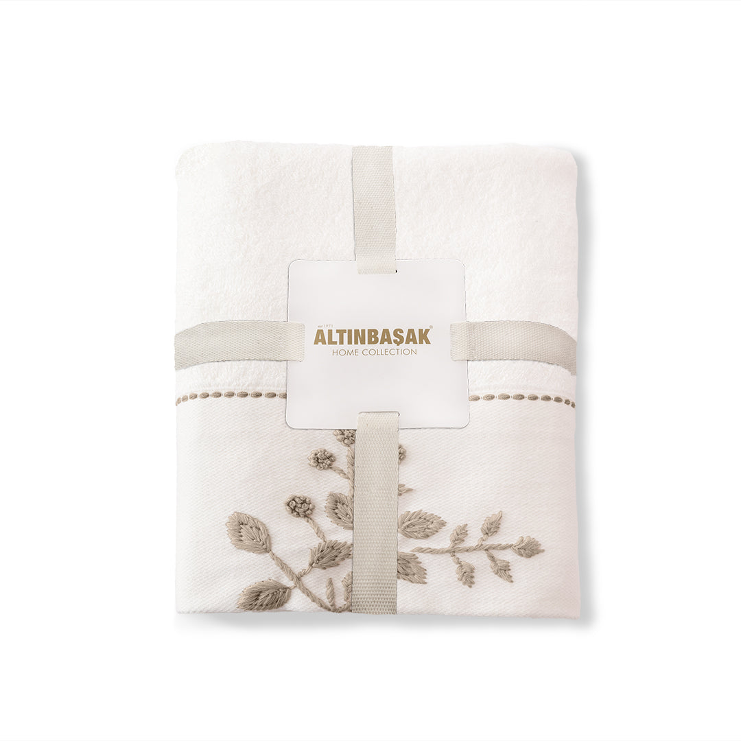 Noble Bambu Nakışlı El Havlusu