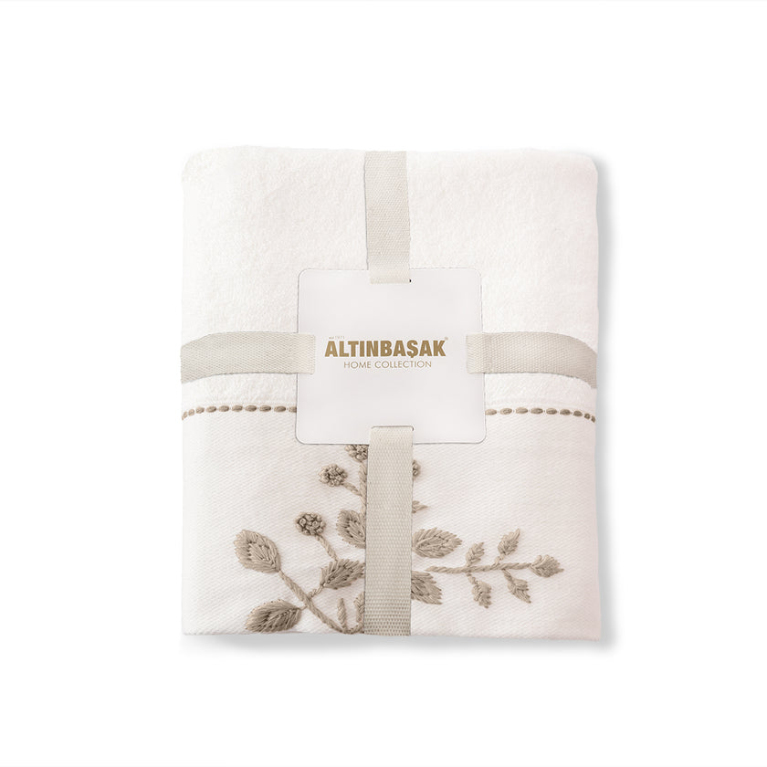 Noble Bambu Nakışlı El Havlusu