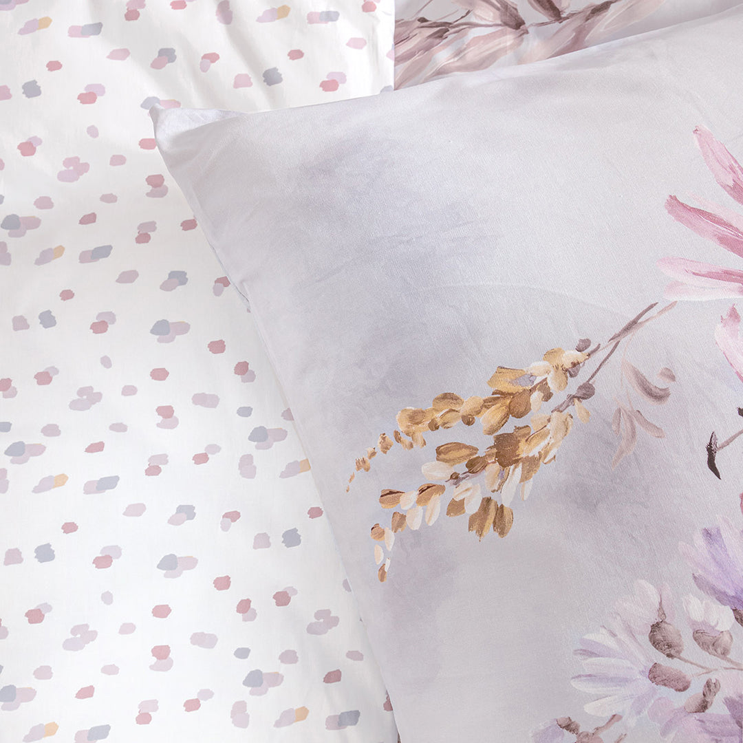 Ofelya Double Ranforce Duvet Cover Set Lilac (4 Pieces)
