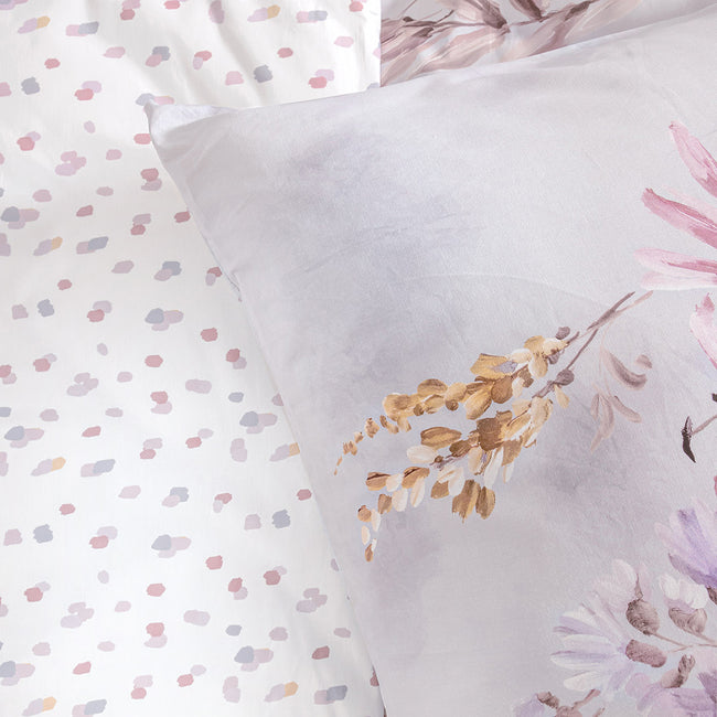 Ofelya Çift Kişilik Ranforce Nevresim Takımı Lila (4 Parça)