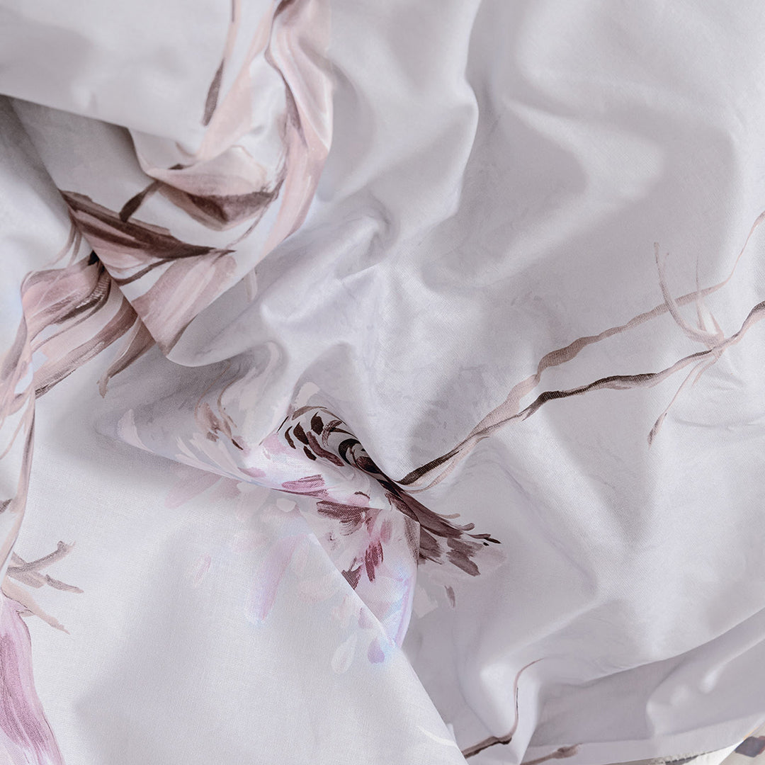 Ofelya Double Ranforce Duvet Cover Set Lilac (4 Pieces)