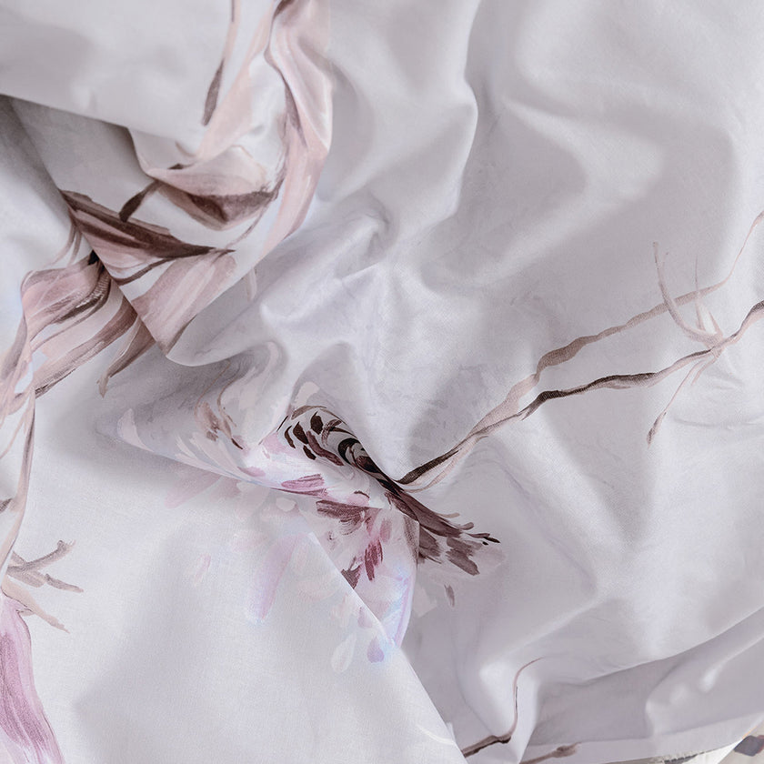 Ofelya Double Ranforce Duvet Cover Set Lilac (4 Pieces)