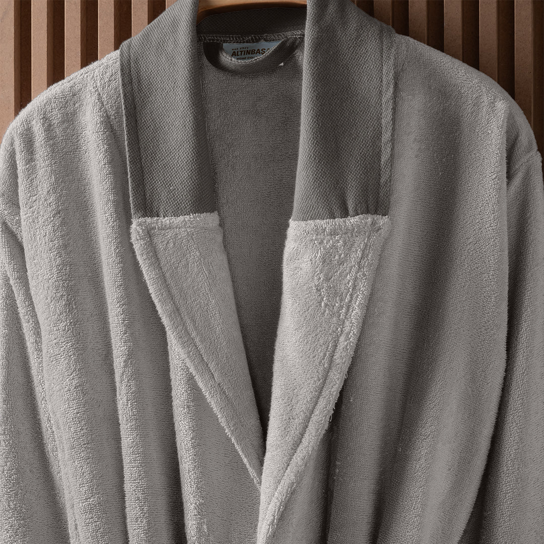 Orion Bamboo Unisex Bathrobe Gray